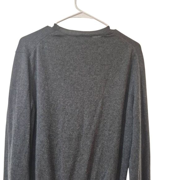 Banana Republic Men's Charcoal Silk/Cashmere Knit Crew Neck Sweater EUC - Picture 6 of 10